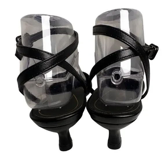 Vionic Womens Jacynda Black Kitten Heels Shoes Sz 8 Ankle Strap Pointed Toe EUC - Picture 8 of 16